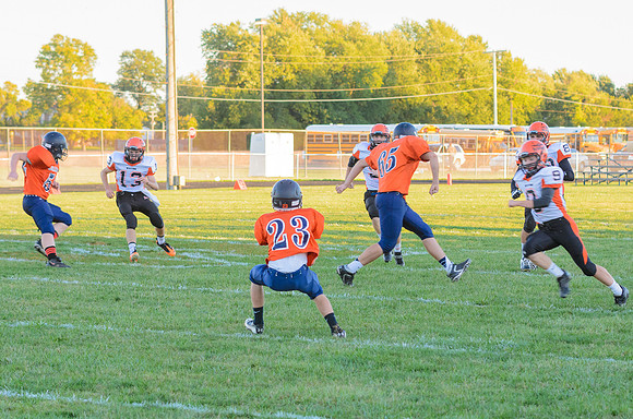 Macomb kept kicking a squib kick to the same area of the field...it gave the Chargers fits