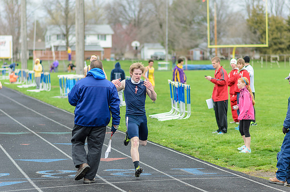 Jesse at the finish line