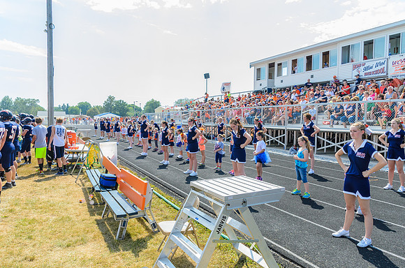 It was fun to see all the cheerleaders and cheerleaders in training!