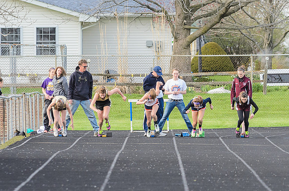 Probably the most exciting race of the day, the 100m dash