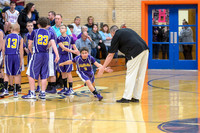 Introducing the starters at the 8th Grade Boys Sectional Championship on February 6th, 2013