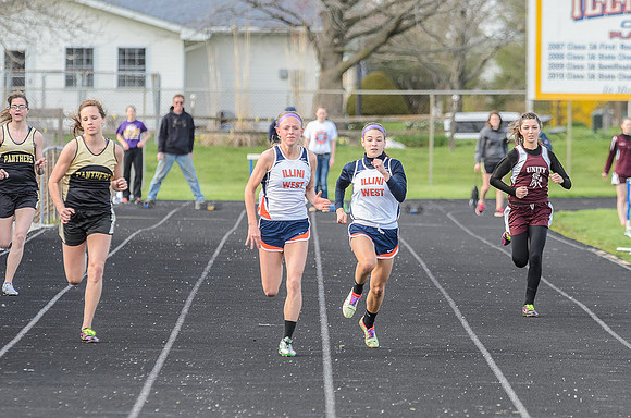 Paige and Lauren were neck and neck the whole race
