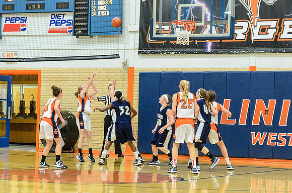 JV Basketball against Monmouth-Roseville on January 10, 2013