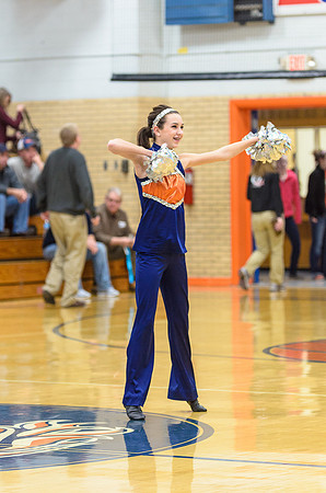 Paige dancing with the dance team during halftime