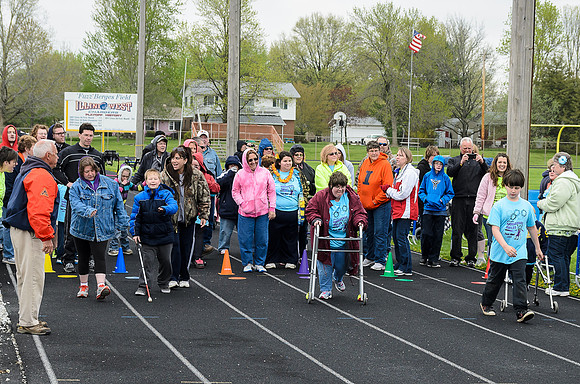 It was fun to watch the determination some of these kids had as they raced down the track