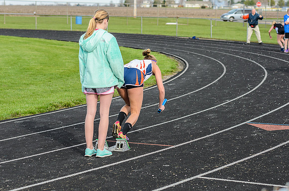 I think this was the 4x400 relay