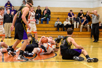 The large scrum for the ball was a taste of things to come during this game...you could say it was physical