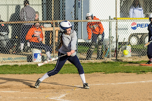Technically, I think Kelsey should be out...she's out of the batter's box!