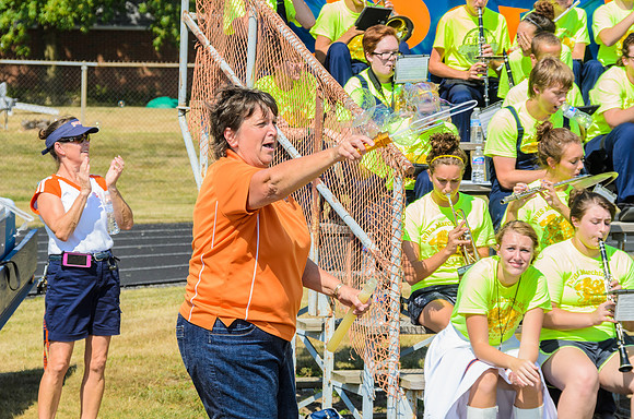 Mrs. Hartweg helped with the bubbles