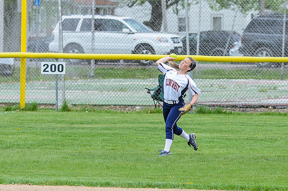 Josie throwing home from left field