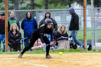 This was a beautiful bunt, but it went foul